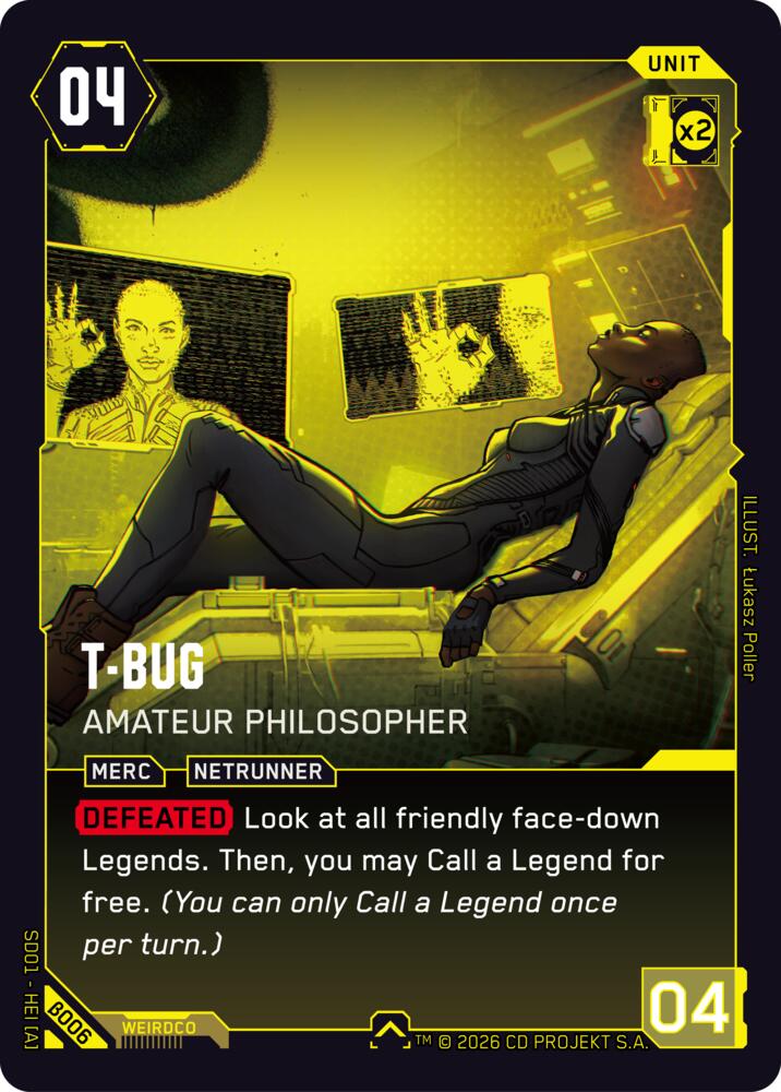 T-Bug - Amateur Philosopher, The Heist - Beta Starter Deck B006