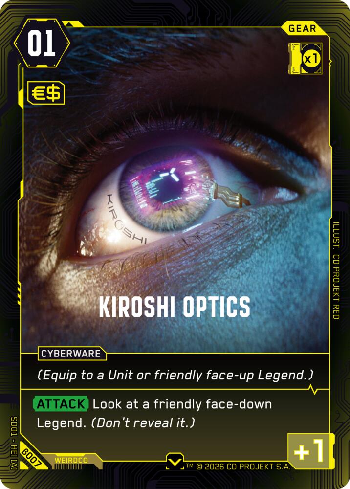 Kiroshi Optics, The Heist - Beta Starter Deck B007