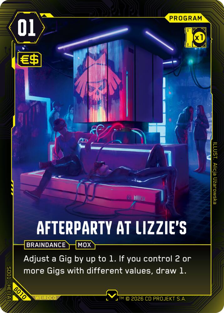 Afterparty at Lizzie's, The Heist - Beta Starter Deck B010
