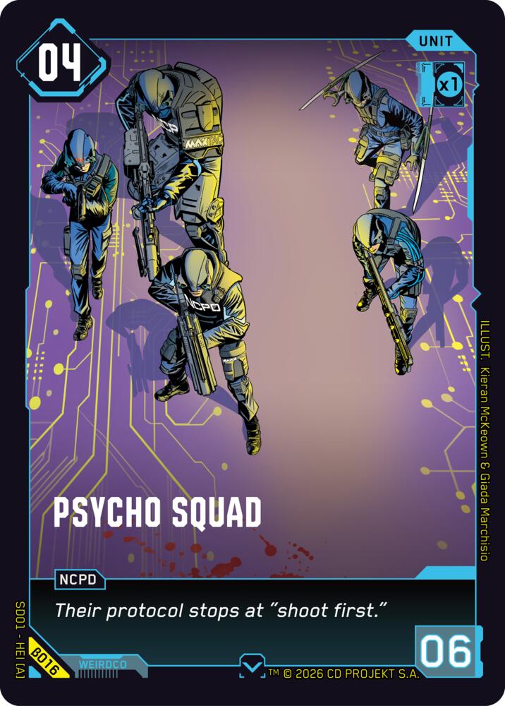 Psycho Squad, The Heist - Beta Starter Deck B016