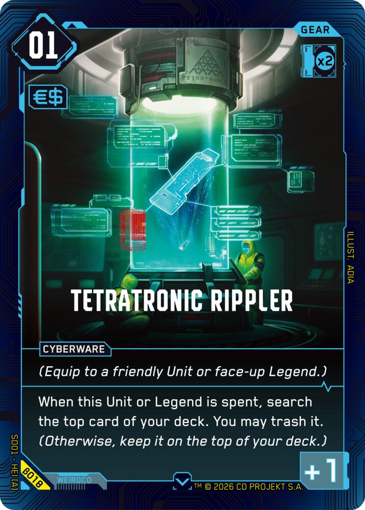 Tetratonic Rippler, The Heist - Beta Starter Deck B018