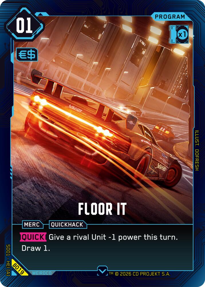 Floor It, The Heist - Beta Starter Deck B019