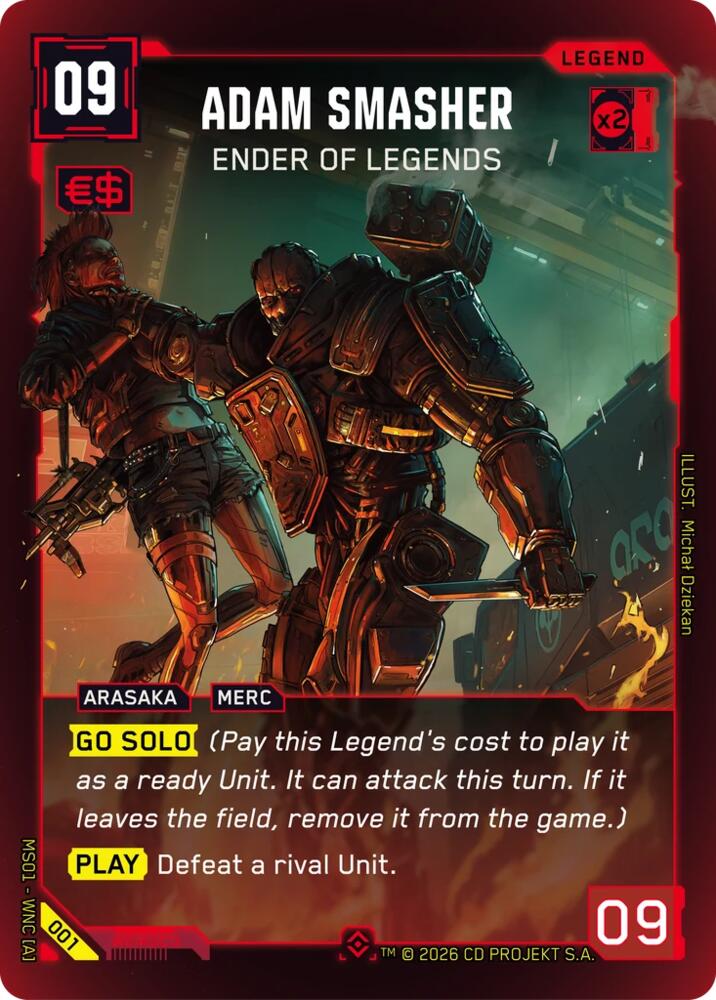 Adam Smasher - Ender of Legends (Epic), Welcome to Night City - Retail 001