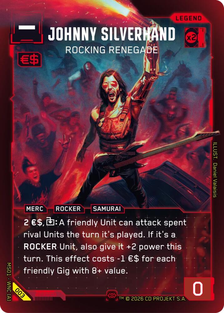 Johnny Silverhand - Rocking Renegade (Secret), Welcome to Night City - Retail 003