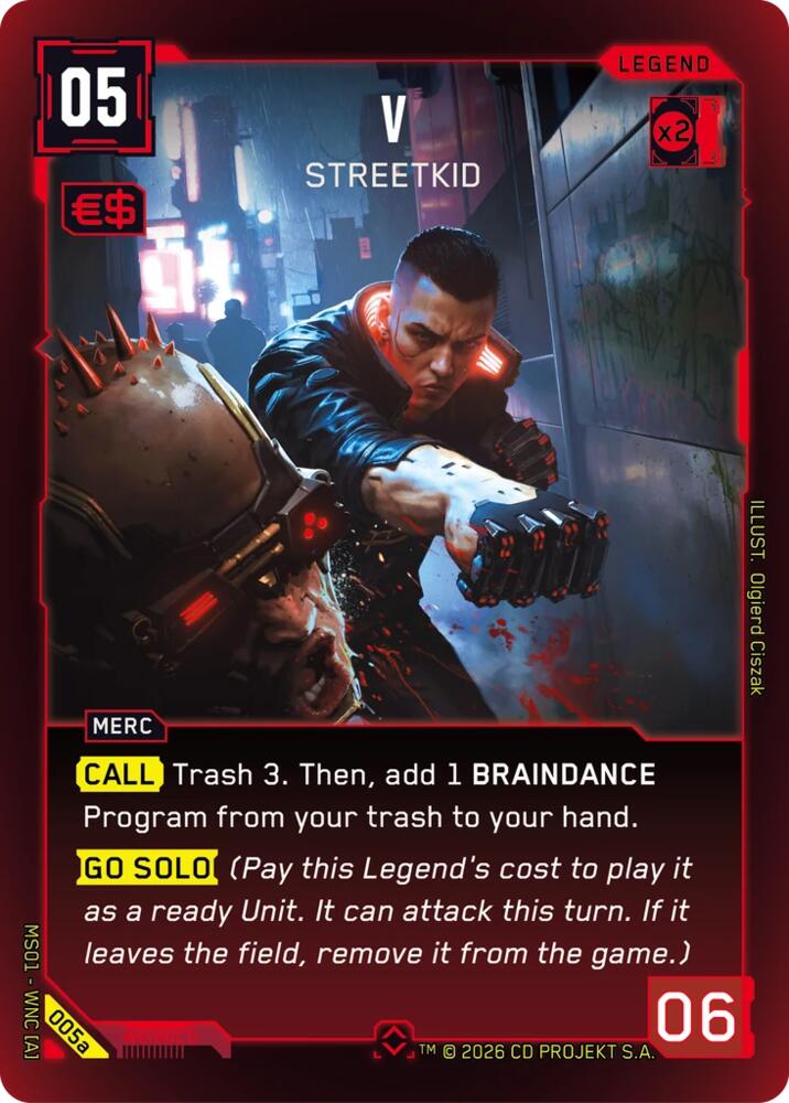 V - Streetkid (a), Welcome to Night City - Retail 005a