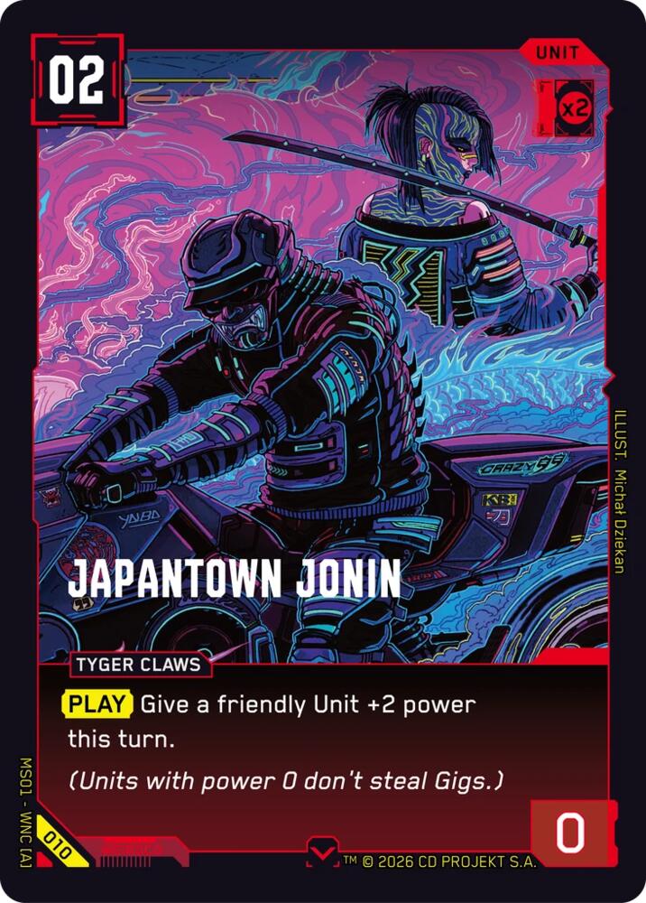 Japantown Jonin, Welcome to Night City - Retail 010