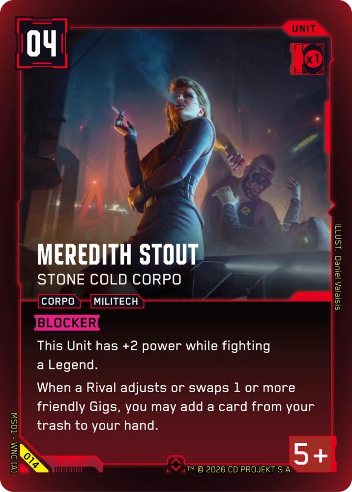 Meredith Stout - Stone Cold Corpo, Welcome to Night City - Retail 014