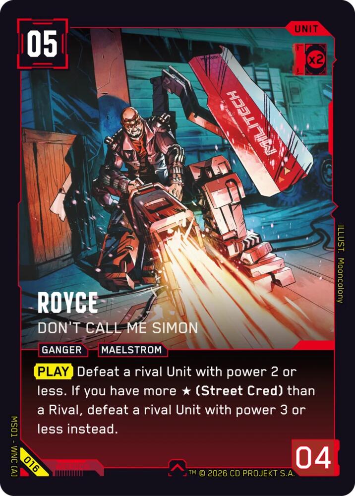 Royce - Don't Call Me Simon, Welcome to Night City - Retail 016