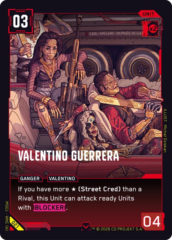 Valentino Guerrera, Welcome to Night City - Retail 021