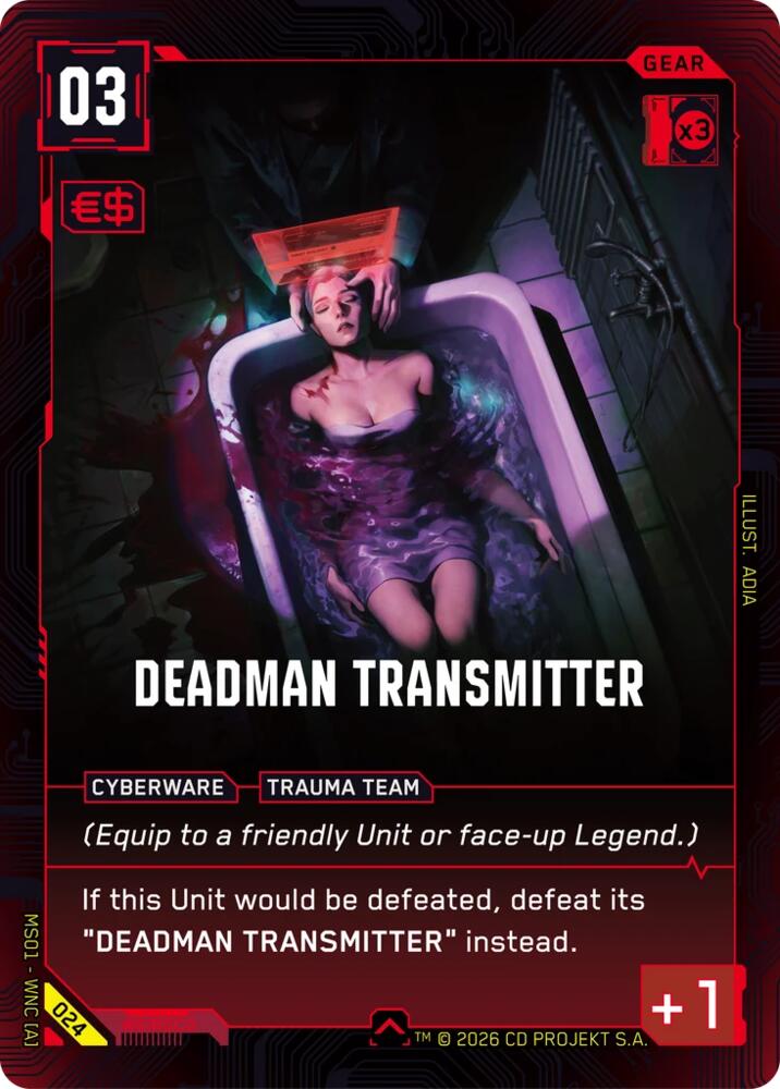 Deadman Transmitter, Welcome to Night City - Retail 024