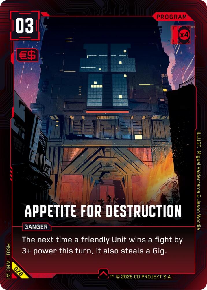 Appetite for Destruction, Welcome to Night City - Retail 028