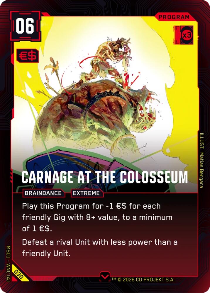 Carnage at the Colosseum, Welcome to Night City - Retail 030