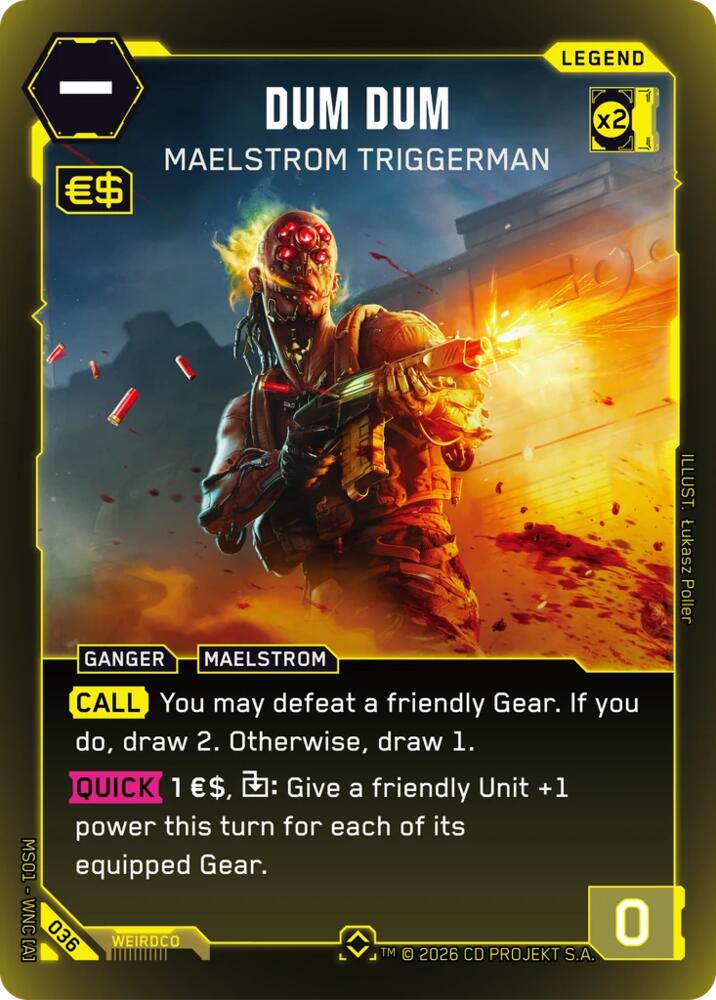 Dum Dum - Maelstrom Triggerman (Rare), Welcome to Night City - Retail 036