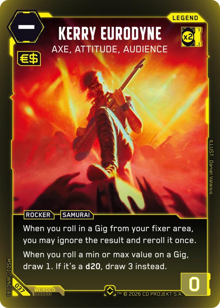 Kerry Eurodyne - Axe, Attitude, Audience (Rare), Welcome to Night City - Retail 037