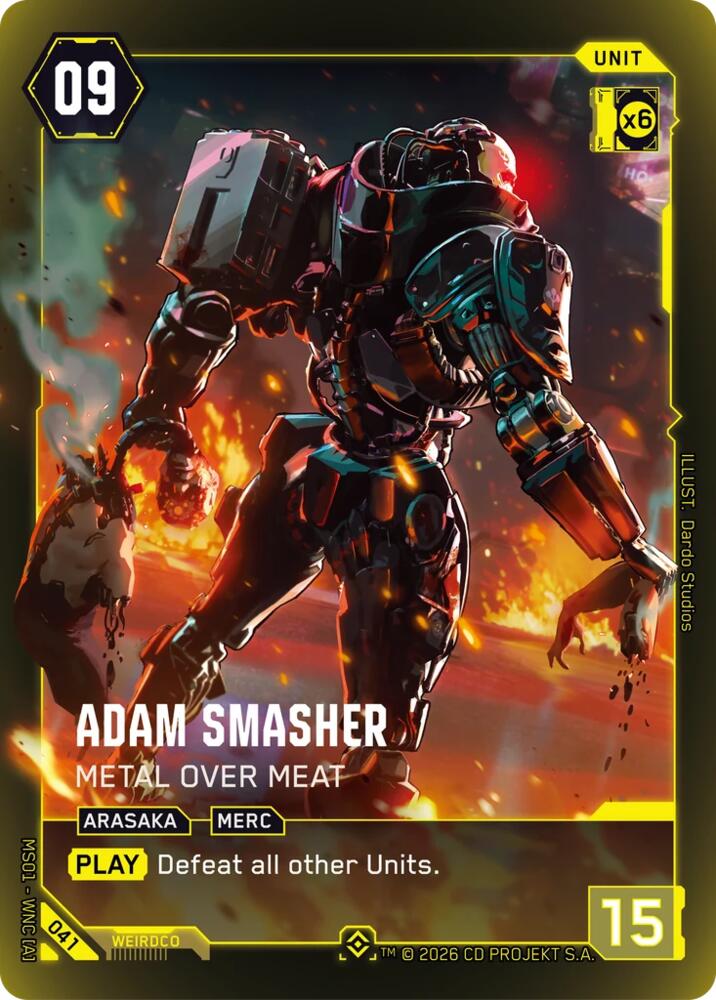 Adam Smasher - Metal Over Meat (Epic), Welcome to Night City - Retail 041