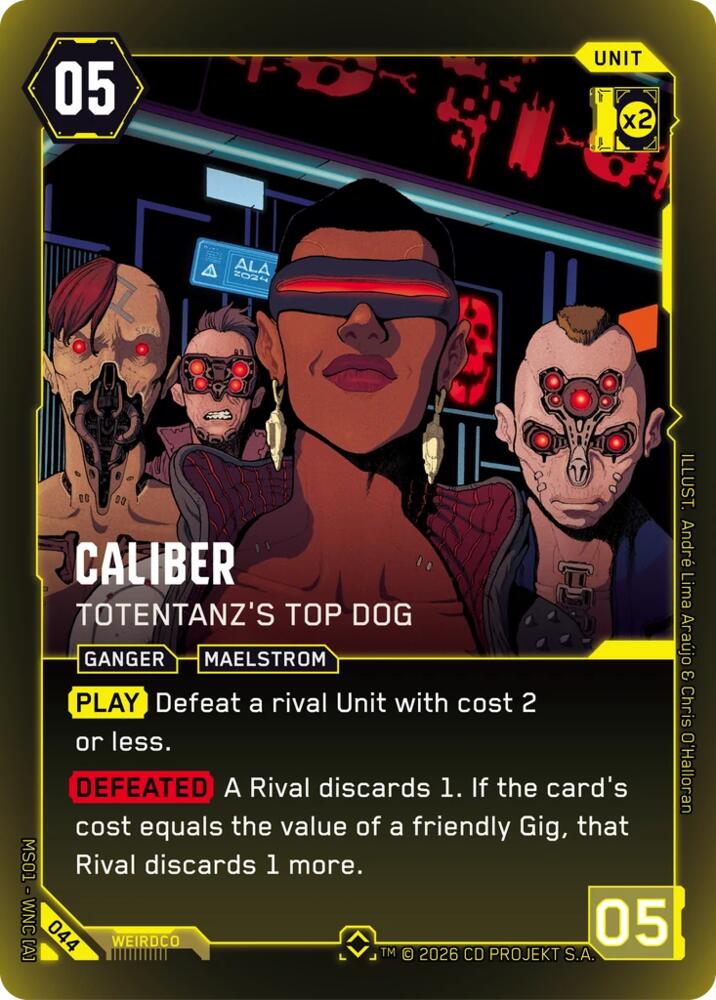 Caliber - Totentanz's Top Dog, Welcome to Night City - Retail 044