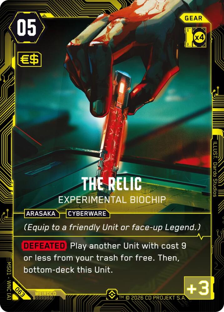 The Relic - Experimental Biochip (Epic), Welcome to Night City - Retail 063