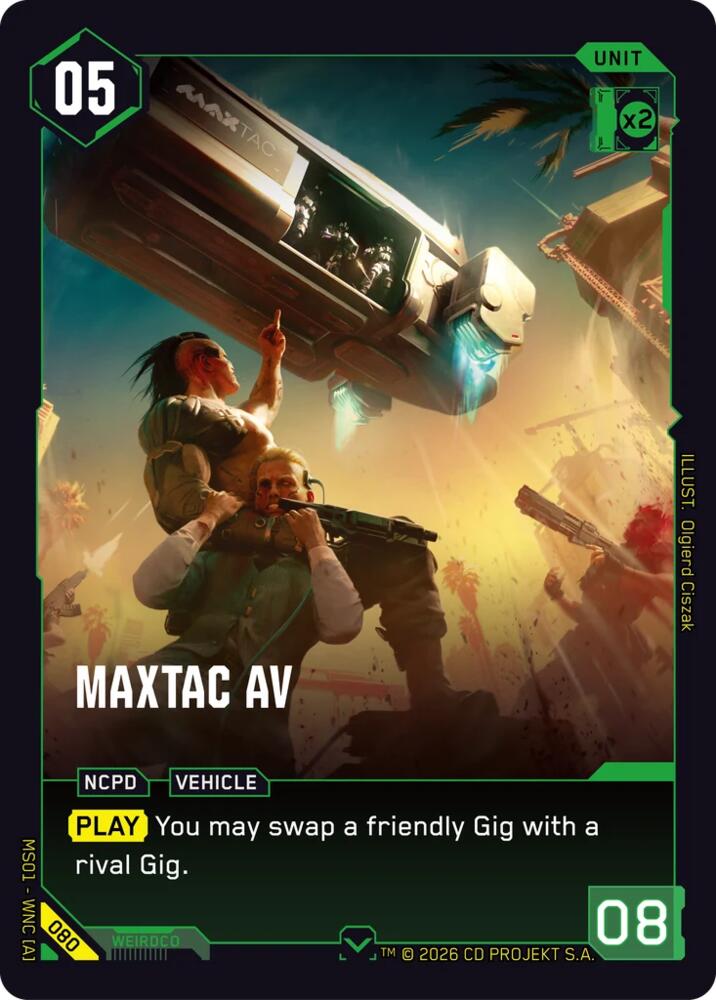 MaxTac AV, Welcome to Night City - Retail 080