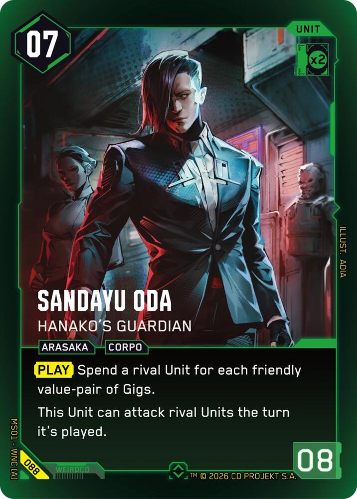 Sandayu Oda - Hanako's Guardian (Rare), Welcome to Night City - Retail 088