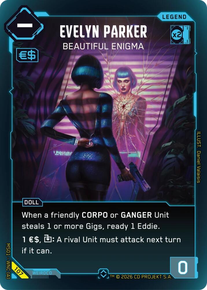 Evelyn Parker - Beautiful Enigma (Rare), Welcome to Night City - Retail 107
