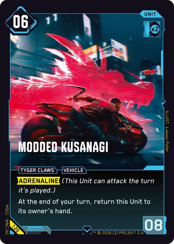 Modded Kusanagi, Welcome to Night City - Retail 120