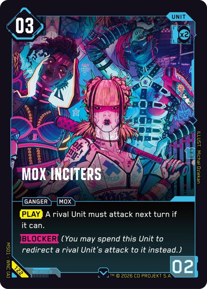 Mox Inciters, Welcome to Night City - Retail 122