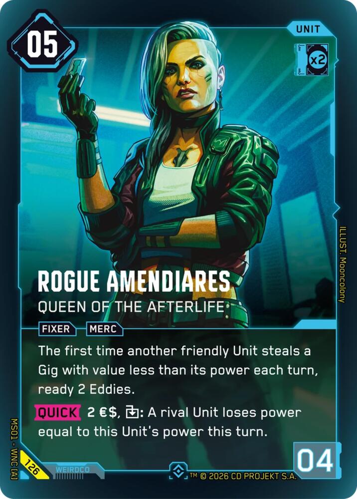 Rogue Amendiares - Queen of the Afterlife (Epic), Welcome to Night City - Retail 126