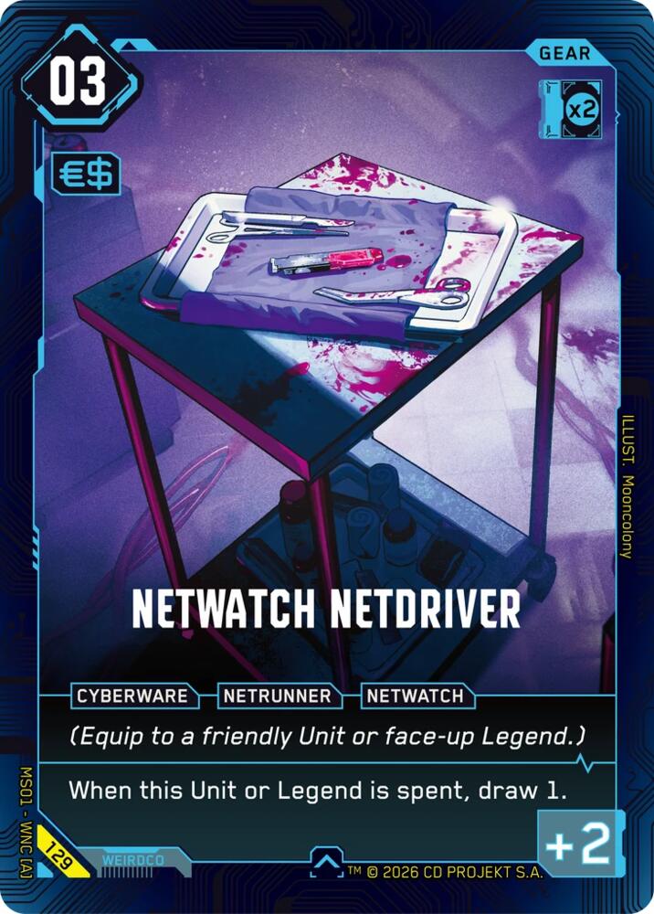 NetWatch Netdriver, Welcome to Night City - Retail 129