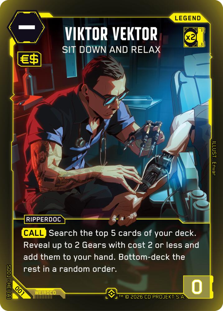 Viktor Vektor - Sit Down and Relax, The Heist - Retail Starter Deck 001