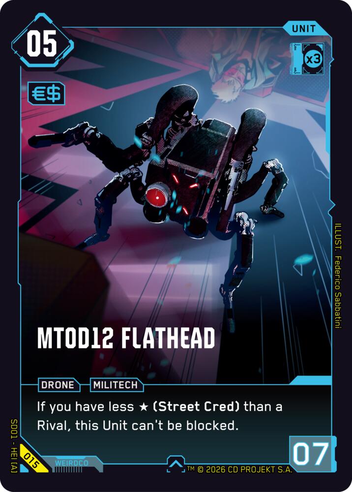 MT0D12 Flathead, The Heist - Retail Starter Deck 015