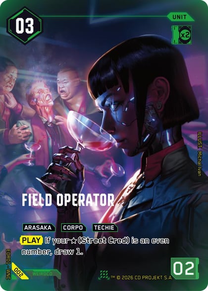 Field Operator, Edgerunner Open Season 1 002