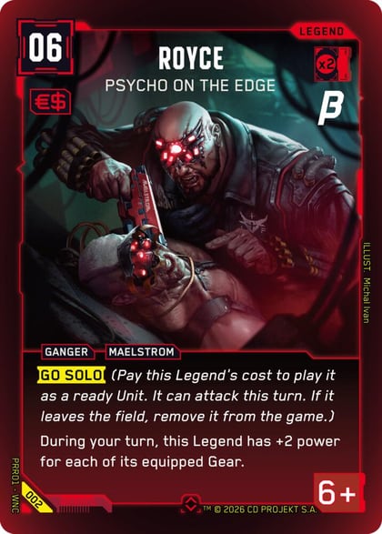 Royce - Psycho on the Edge, Pre-Release Beta 002