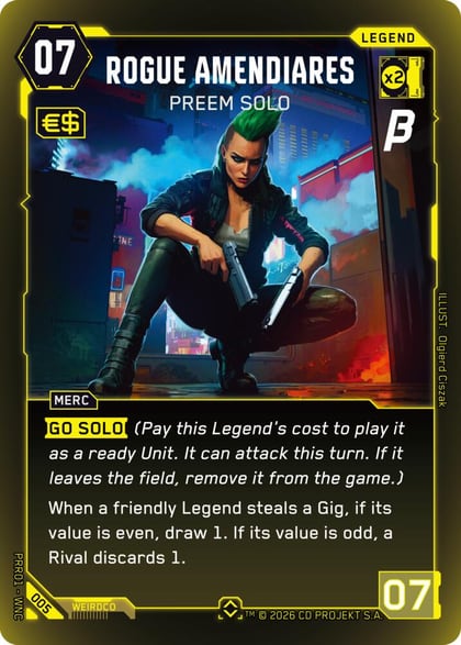 Rogue Amendiares - Preem Solo, Pre-Release Beta 005