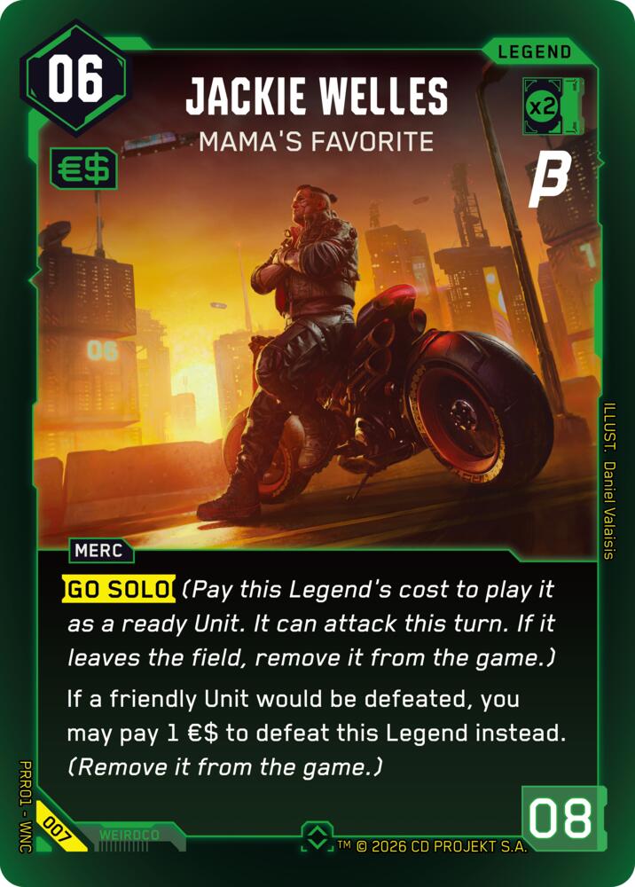 Jackie Welles - Mama's Favorite, Pre-Release Beta 007