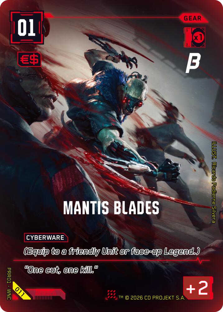 Mantis Blades, Pre-Release Beta 011