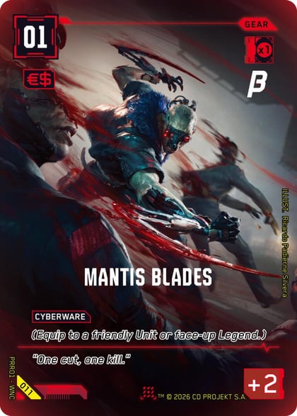 Mantis Blades, Pre-Release Beta 011