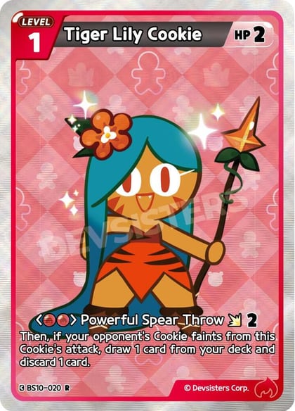 Tiger Lily Cookie, The Dark Enchantress War BS10-020