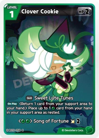 Clover Cookie, The Dark Enchantress War BS10-058