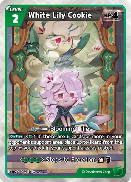 White Lily Cookie (069), The Dark Enchantress War BS10-069