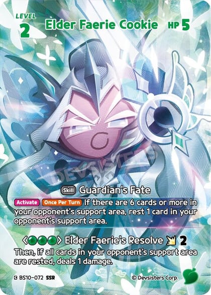 Elder Faerie Cookie (SSR), The Dark Enchantress War BS10-072