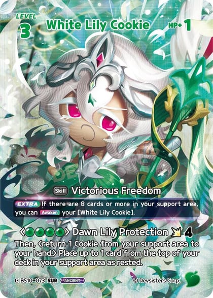 White Lily Cookie (073) (SUR), The Dark Enchantress War BS10-073
