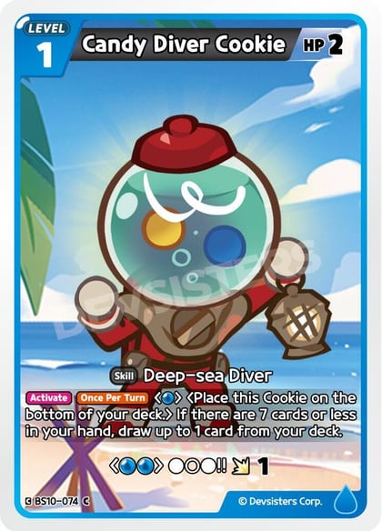 Candy Diver Cookie, The Dark Enchantress War BS10-074