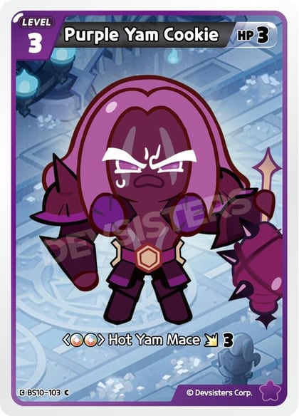 Purple Yam Cookie, The Dark Enchantress War BS10-103