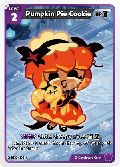 Pumpkin Pie Cookie, The Dark Enchantress War BS10-106