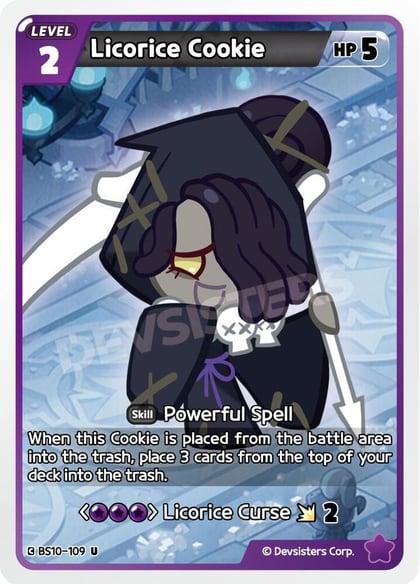 Licorice Cookie (109), The Dark Enchantress War BS10-109