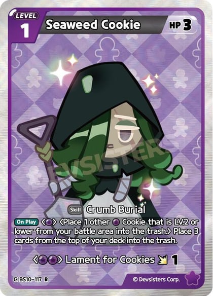 Seaweed Cookie, The Dark Enchantress War BS10-117