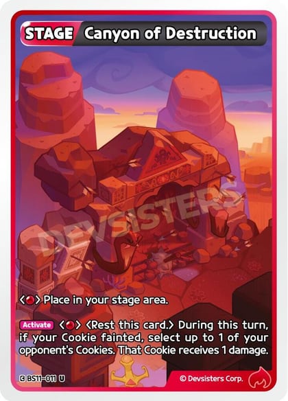 Canyon of Destruction, The Dark Enchantress War BS11-011