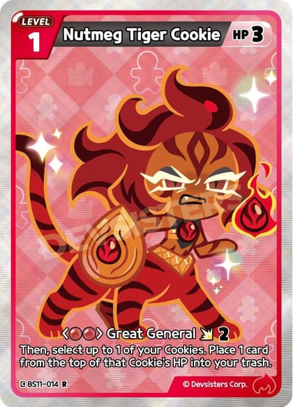Nutmeg Tiger Cookie, The Dark Enchantress War BS11-014