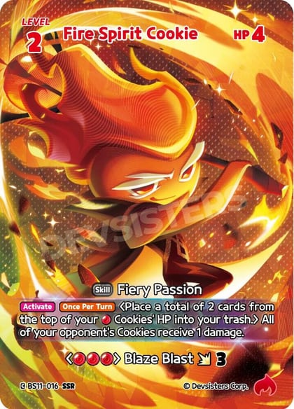 Fire Spirit Cookie (SSR), The Dark Enchantress War BS11-016