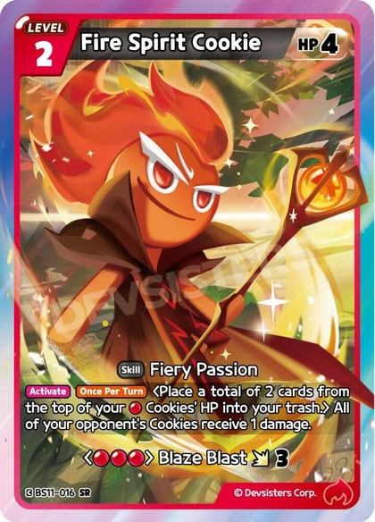 Fire Spirit Cookie, The Dark Enchantress War BS11-016
